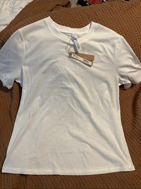 SKIMS White Short-Sleeve Crewneck Tee